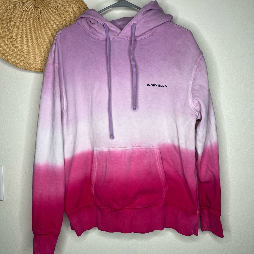 Ivory Ella Tie Dye Pink Hoodie